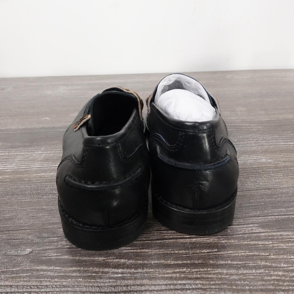 New! Frye Shoes‎ Womens Size 6 Black Frances Loafer Leopard Haircalf Flats - Picture 4 of 9